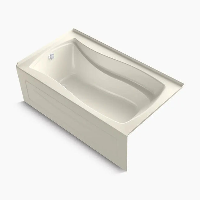 Kohler Mariposa 66" x 36" alcove Heated BubbleMassage air bath with Bask heated surface, left drain K-1224-GHLAW-96 - Plumbing Market