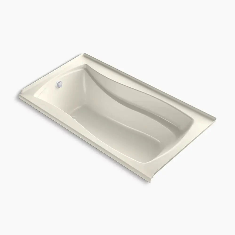 Kohler Mariposa 66" x 36" alcove Heated BubbleMassage air bath with Bask heated surface, left drain K-1224-GHLW-96 - Plumbing Market