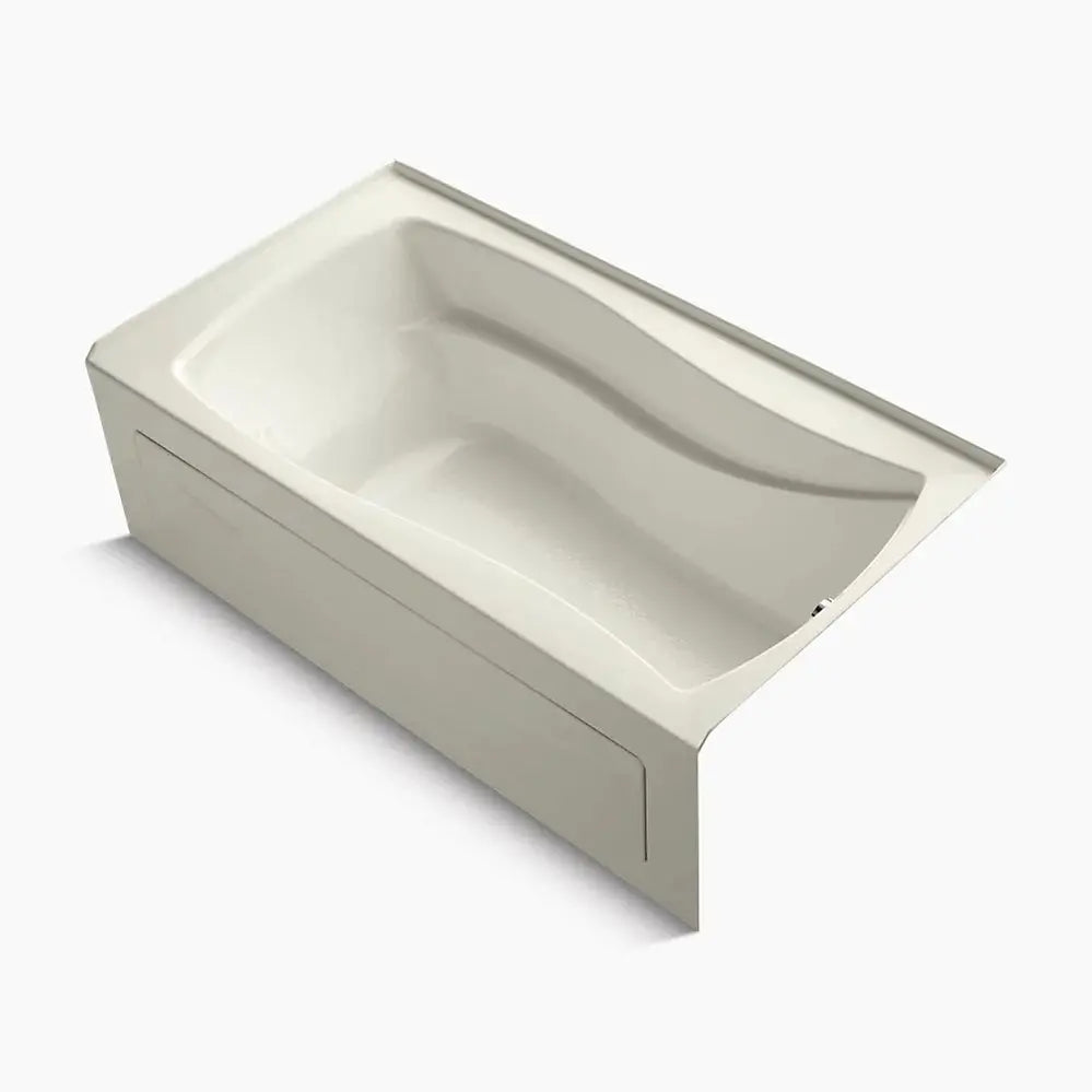 Kohler Mariposa 66" x 36" alcove bath with Bask heated surface, right drain K-1229-RAW-96 - Plumbing Market