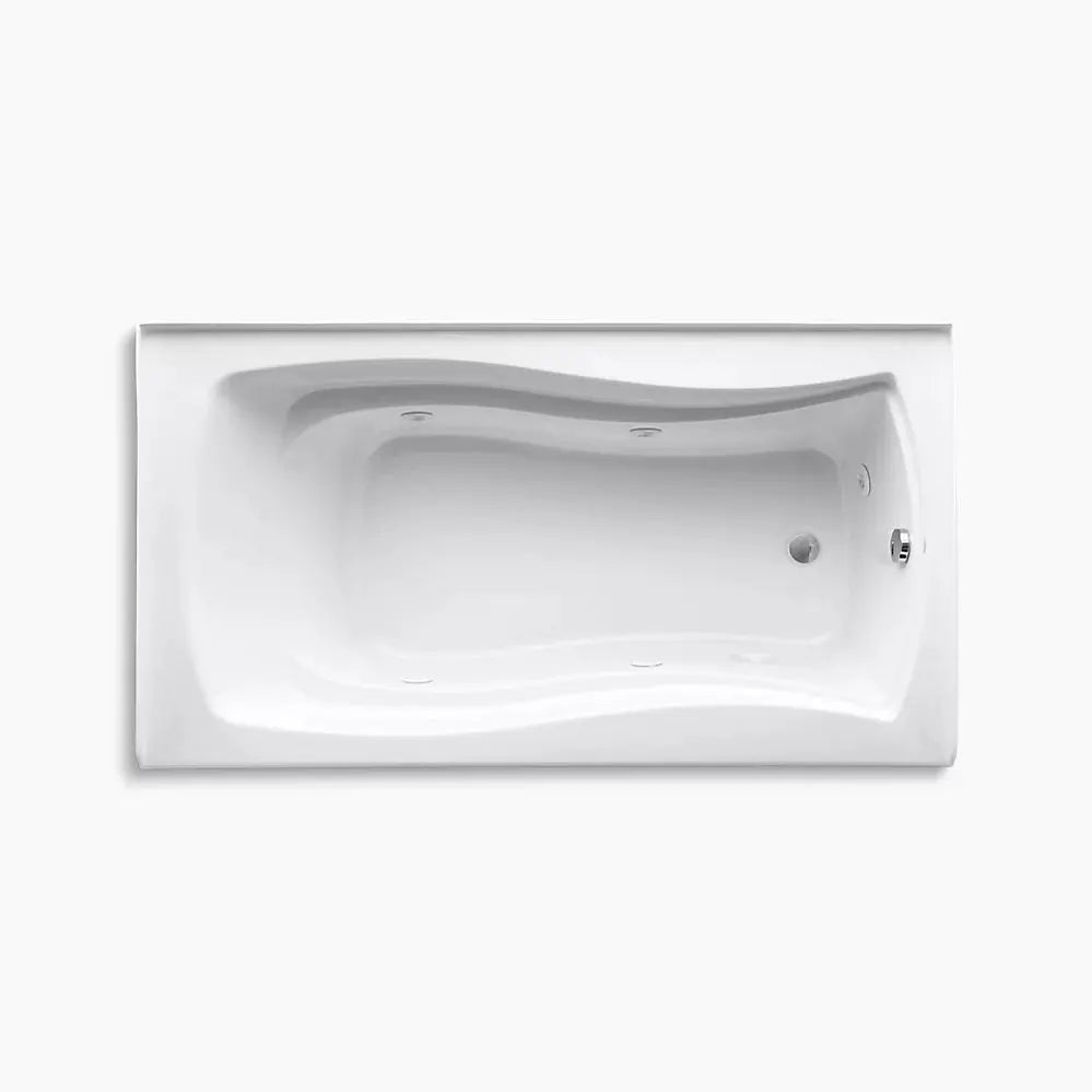 Kohler Mariposa 66" x 36" alcove heated whirlpool, right drain K-1224-HR-0 - Plumbing Market