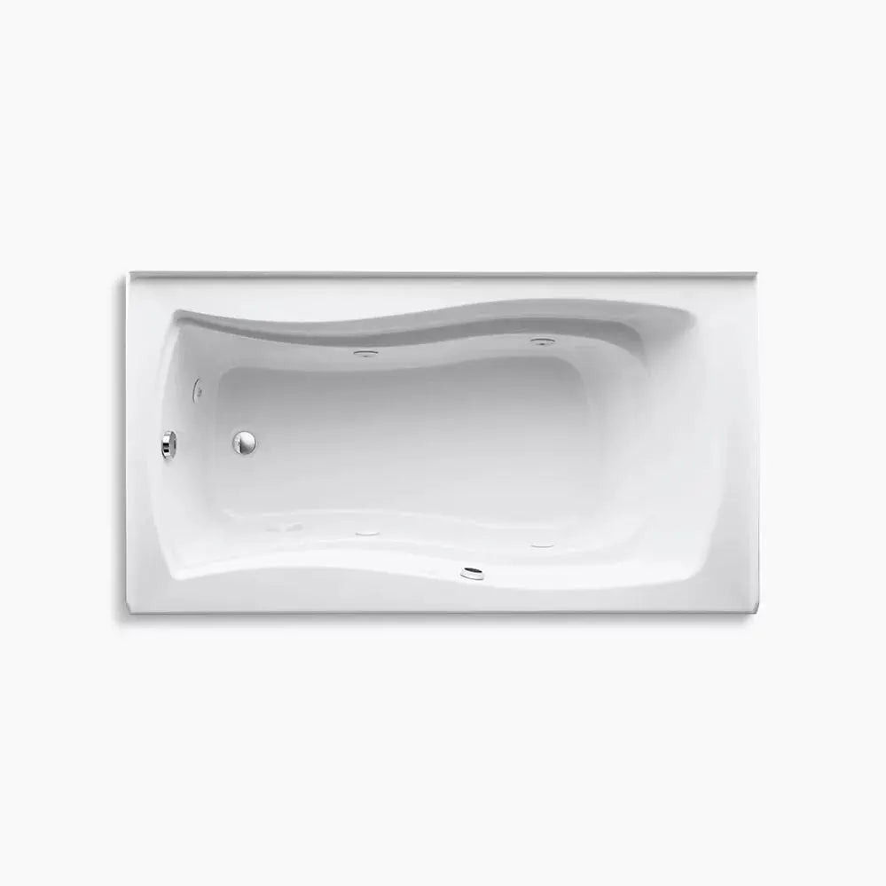 Kohler Mariposa 66" x 36" alcove whirlpool bath with Bask heated surface, left drain K-1224-LAW-96 - Plumbing Market