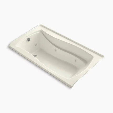 Kohler Mariposa 66" x 36" alcove whirlpool bath with Bask heated surface, left drain K-1224-LW-96 - Plumbing Market