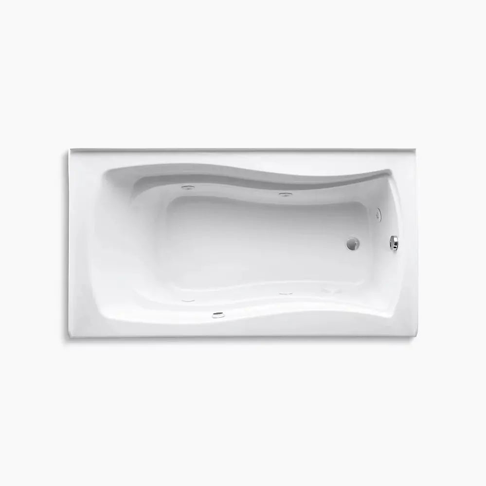 Kohler Mariposa 66" x 36" alcove whirlpool bath with Bask heated surface, right drain K-1224-RAW-0 - Plumbing Market