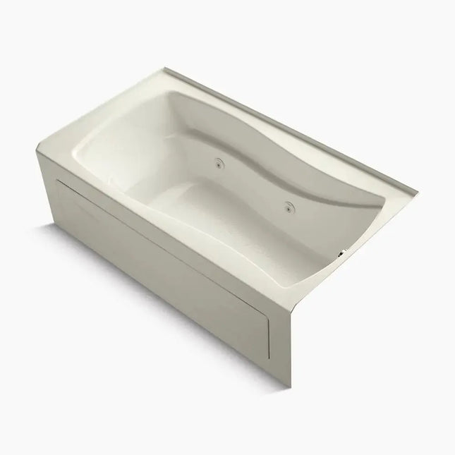 Kohler Mariposa 66" x 36" alcove whirlpool bath with Bask heated surface, right drain K-1224-RAW-96 - Plumbing Market