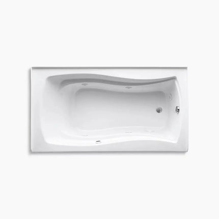 Kohler Mariposa 66" x 36" alcove whirlpool bath with Bask heated surface, right drain K-1224-RAW-96 - Plumbing Market