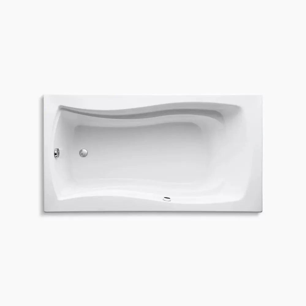 Kohler Mariposa 66" x 36" drop-in bath with Bask heated surface K-1229-W1-96 - Plumbing Market