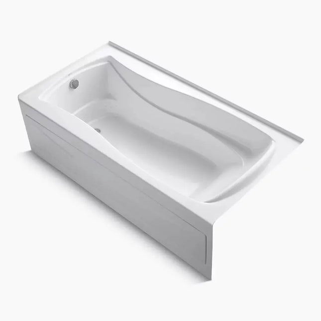 Kohler Mariposa 72" x 36" alcove Heated BubbleMassage air bath with Bask heated surface, left drain K-1257-GHLAW-0 - Plumbing Market