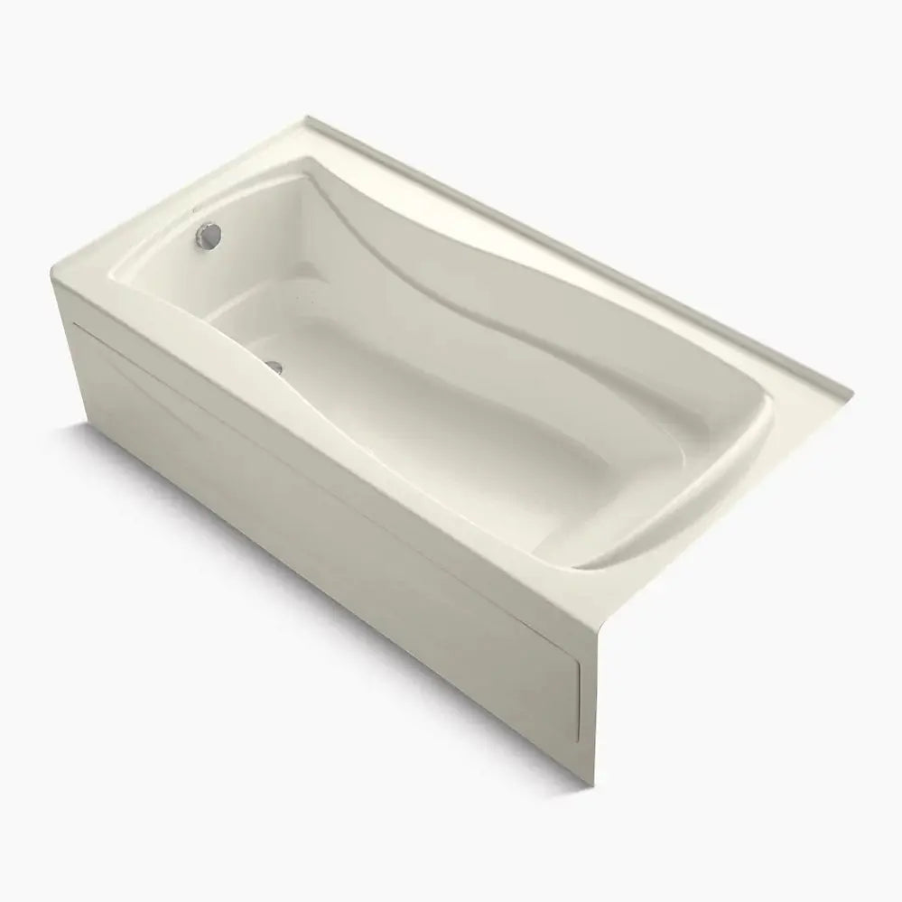 Kohler Mariposa 72" x 36" alcove Heated BubbleMassage air bath with Bask heated surface, left drain K-1257-GHLAW-96 - Plumbing Market