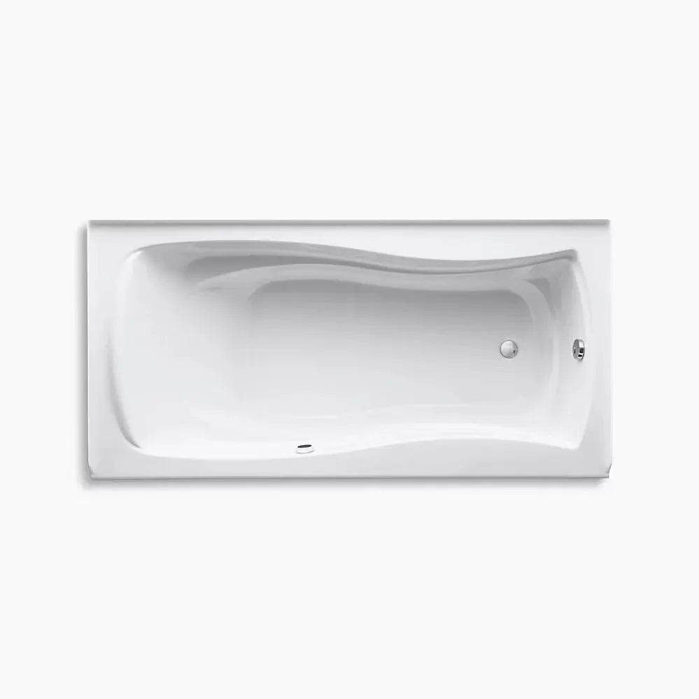 Kohler Mariposa 72" x 36" alcove bath with Bask heated surface, right drain K-1259-RAW-96 - Plumbing Market