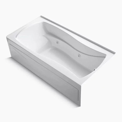Kohler Mariposa 72" x 36" alcove whirlpool bath with Bask heated surface, right drain K-1257-RAW-0 - Plumbing Market