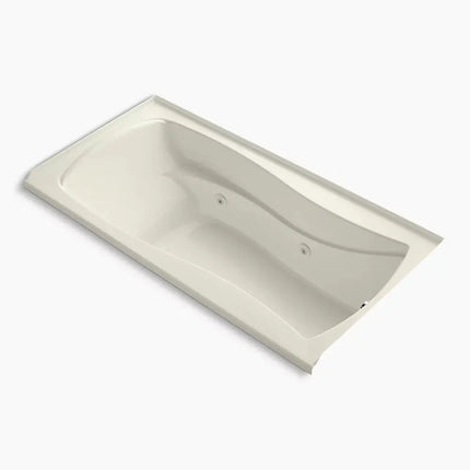 Kohler Mariposa 72" x 36" alcove whirlpool bath with Bask heated surface, right drain K-1257-RW-96 - Plumbing Market