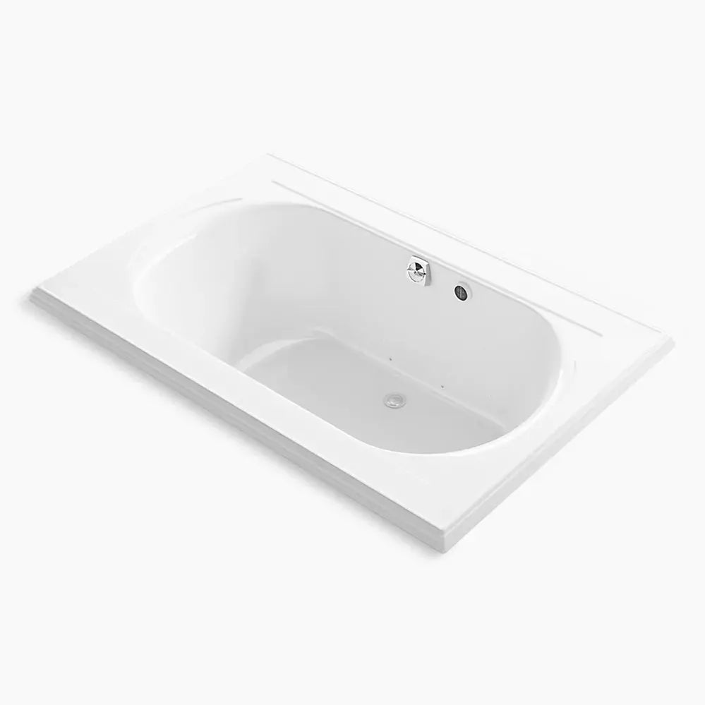 Kohler Memoirs 66" x 42" drop-in Heated BubbleMassage air bath K-1170-GH-0 - Plumbing Market
