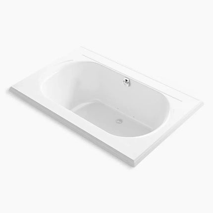 Kohler Memoirs 66" x 42" drop-in Heated BubbleMassage air bath with Bask heated surface K-1170-GHW-0 - Plumbing Market