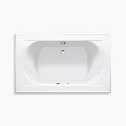 Kohler Memoirs 66" x 42" drop-in Heated BubbleMassage air bath with Bask heated surface K-1170-GHW-96 - Plumbing Market
