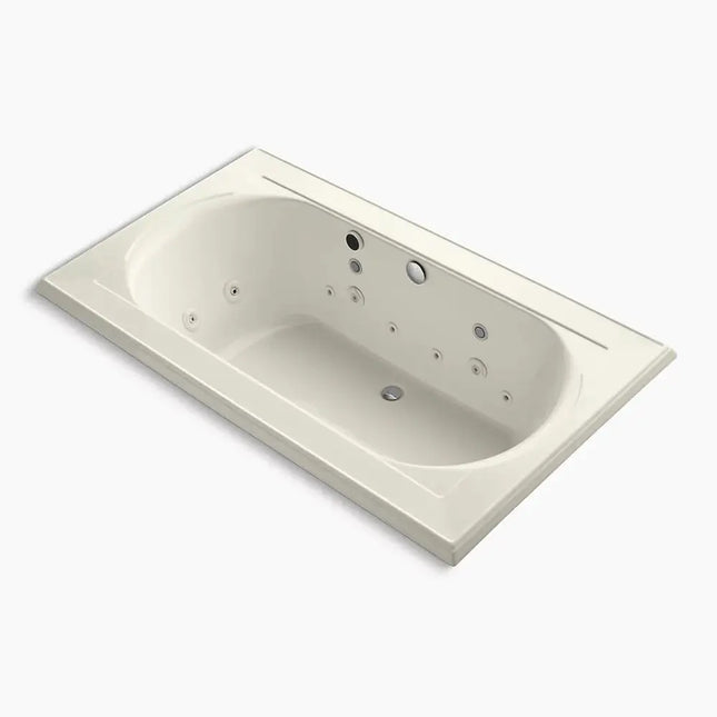 Kohler Memoirs 72" x 42" drop-in Effervescence whirlpool bath K-1418-AH-96 - Plumbing Market