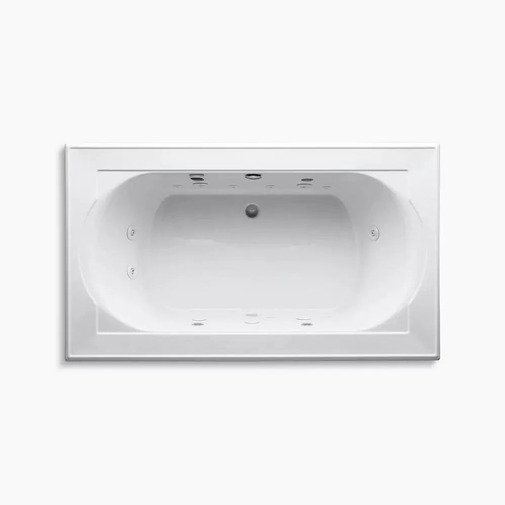 Kohler Memoirs 72" x 42" drop-in Effervescence whirlpool bath K-1418-AH-96 - Plumbing Market