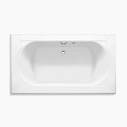 Kohler Memoirs 72" x 42" drop-in Heated BubbleMassage air bath K-1418-GH-0 - Plumbing Market