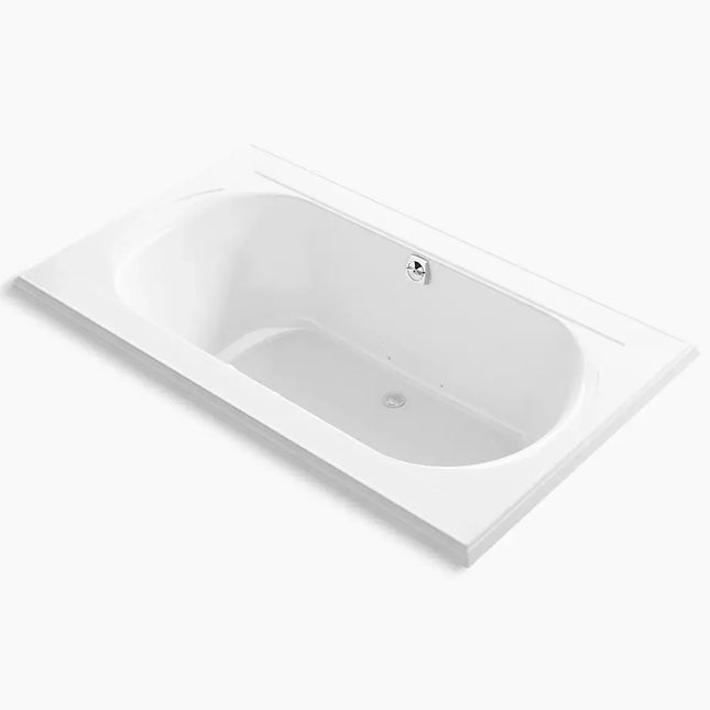 Kohler Memoirs 72" x 42" drop-in Heated BubbleMassage air bath with Bask heated surface K-1418-GHW-0 - Plumbing Market