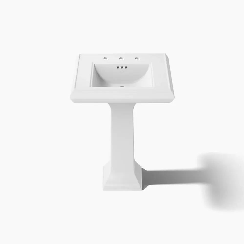 Kohler Memoirs Classic 24-1/4" rectangular pedestal bathroom sink White - Plumbing Market