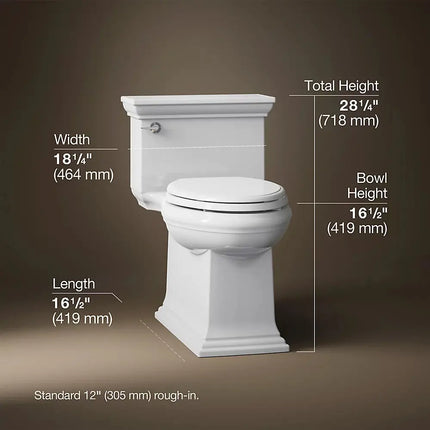 Kohler Memoirs Stately Ch-1Pc 1.28 Eb Toilet 6428-0 - Plumbing Market