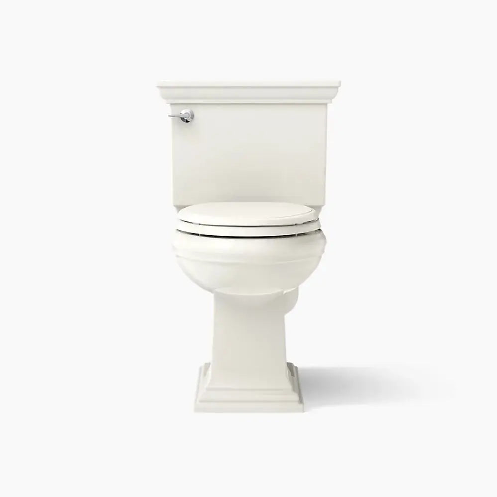 Kohler Memoirs Stately Two-piece elongated toilet, 1.28 gpf Biscuit 3817-96 - Plumbing Market