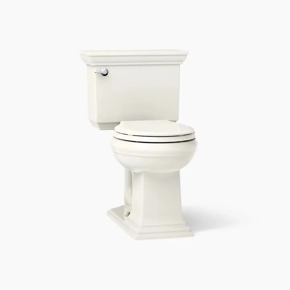 Kohler Memoirs Stately Two-piece round-front toilet, 1.28 gpf Biscuit 3933-96 - Plumbing Market
