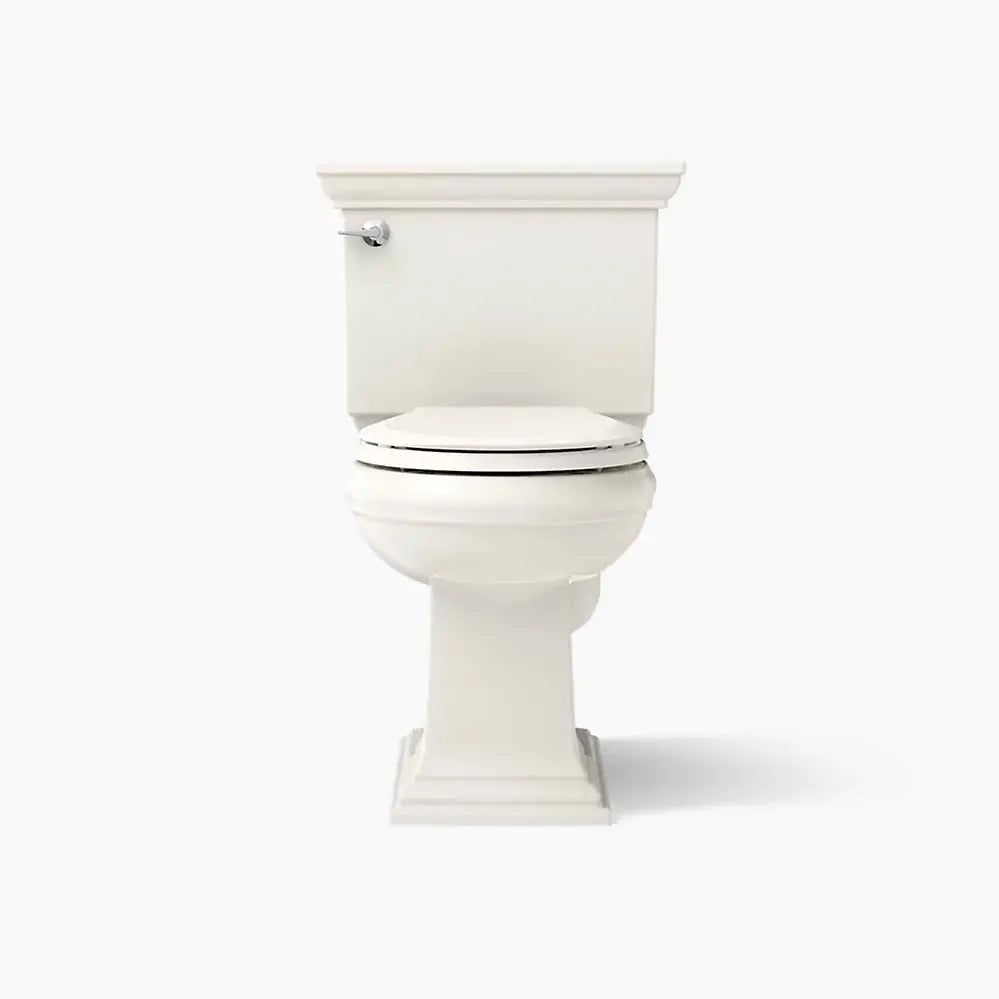 Kohler Memoirs Stately Two-piece round-front toilet, 1.28 gpf Biscuit 3933-96 - Plumbing Market