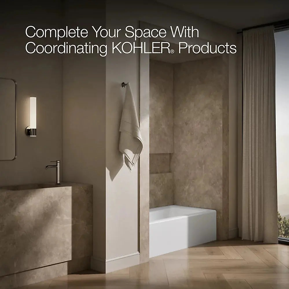 Kohler Mendota 60" x 32" alcove bath, left drain K-505-0 - Plumbing Market