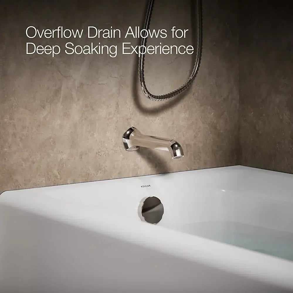 Kohler Mendota 60" x 32" alcove bath, left drain K-505-0 - Plumbing Market