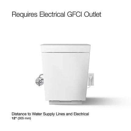 Kohler Numi 2.0 One-piece elongated smart toilet, dual-flush K-30754-PA-HB1 - Plumbing Market