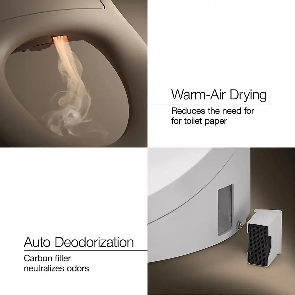 Kohler Numi 2.0 One-piece elongated smart toilet, dual-flush White - Plumbing Market