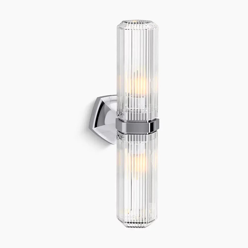 Kohler Occasion 2 Light Vertical Sconce 31777-SC02-CPL - Plumbing Market