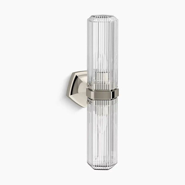 Kohler Occasion 2 Light Vertical Sconce 31777-SC02-SNL - Plumbing Market