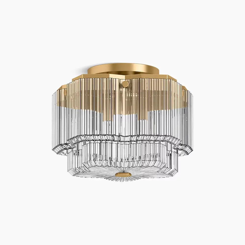 Kohler Occasion 3 Light Flush Mount 31780-FM03-2GL - Plumbing Market