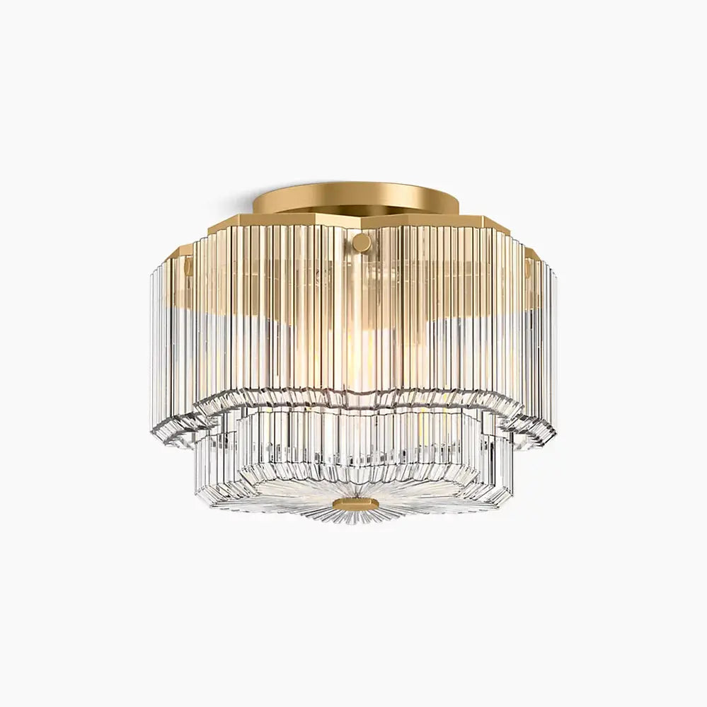 Kohler Occasion 3 Light Flush Mount 31780-FM03-2GL - Plumbing Market