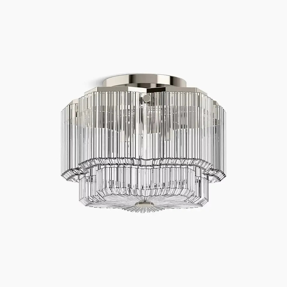 Kohler Occasion 3 Light Flush Mount 31780-FM03-SNL - Plumbing Market
