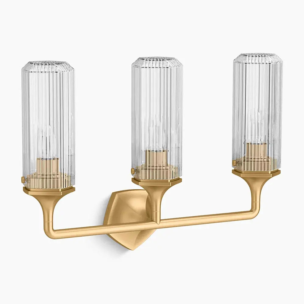 Kohler Occasion 3 Light Sconce 31778-SC03-2GL - Plumbing Market