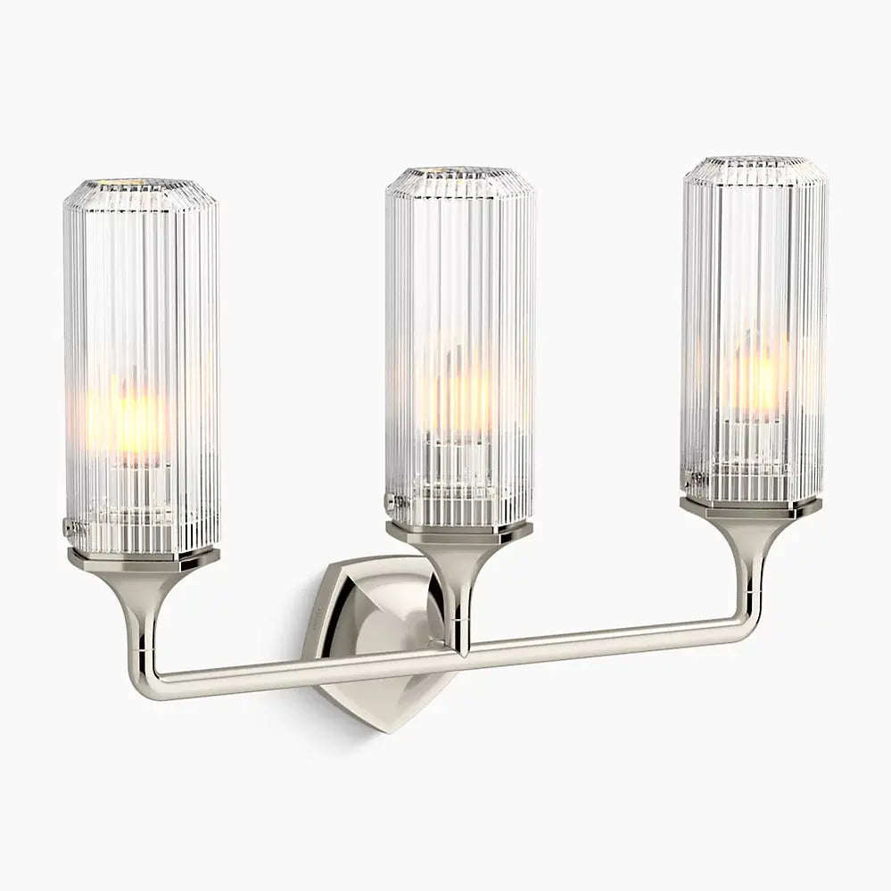 Kohler Occasion 3 Light Sconce 31778-SC03-SNL - Plumbing Market