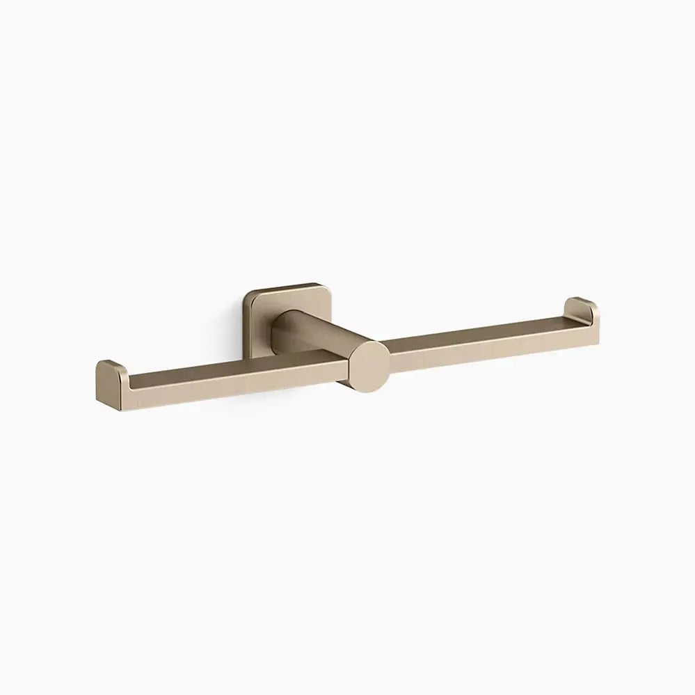 Kohler Parallel Double toilet paper holder K-21897-BV - Plumbing Market