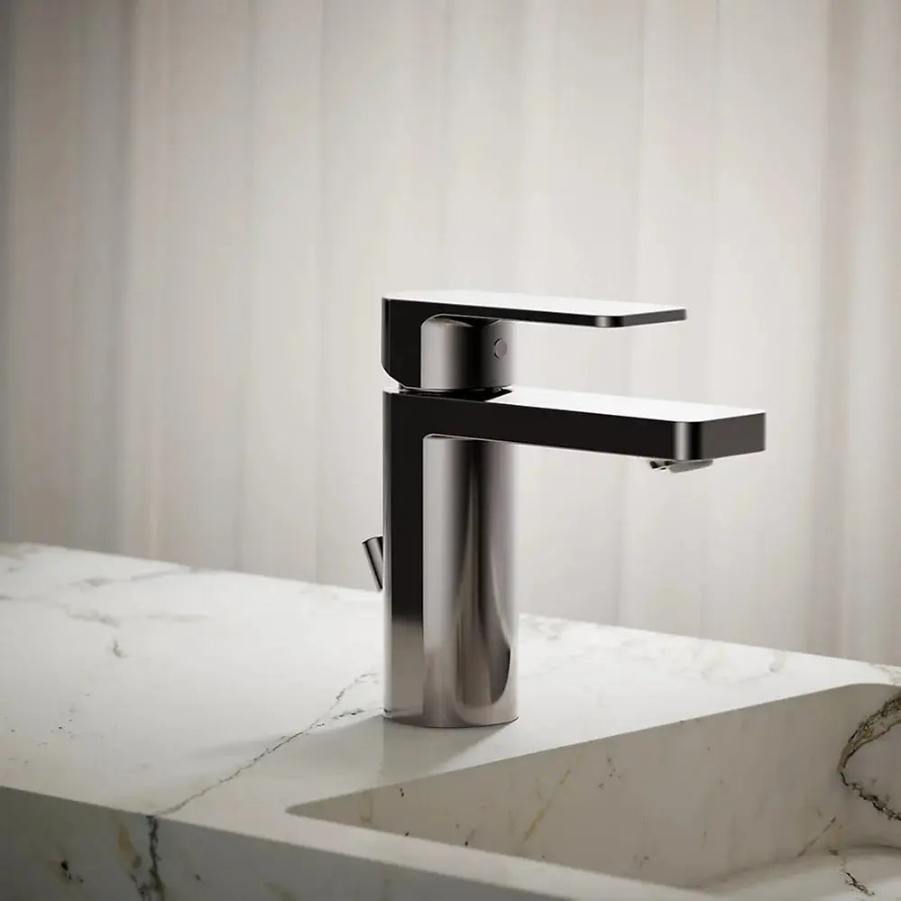 Kohler Parallel Single-handle bathroom sink faucet, 1.0 gpm Vibrant Titanium - Plumbing Market