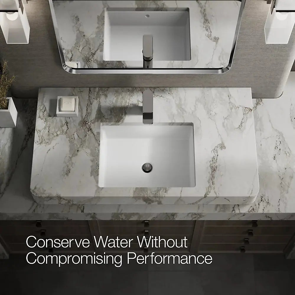 Kohler Parallel Single-handle bathroom sink faucet, 1.0 gpm Vibrant Titanium - Plumbing Market