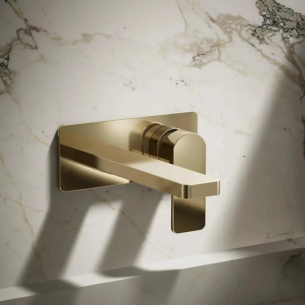 Kohler Parallel Wall-mount single-handle bathroom sink faucet, 1.2 gpm K-22567-4-AF - Plumbing Market