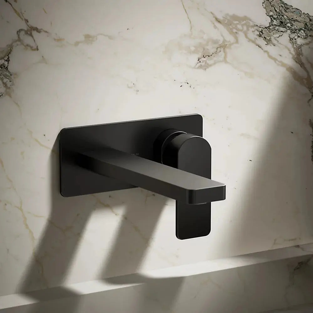 Kohler Parallel Wall-mount single-handle bathroom sink faucet, 1.2 gpm K-22567-4-BL - Plumbing Market