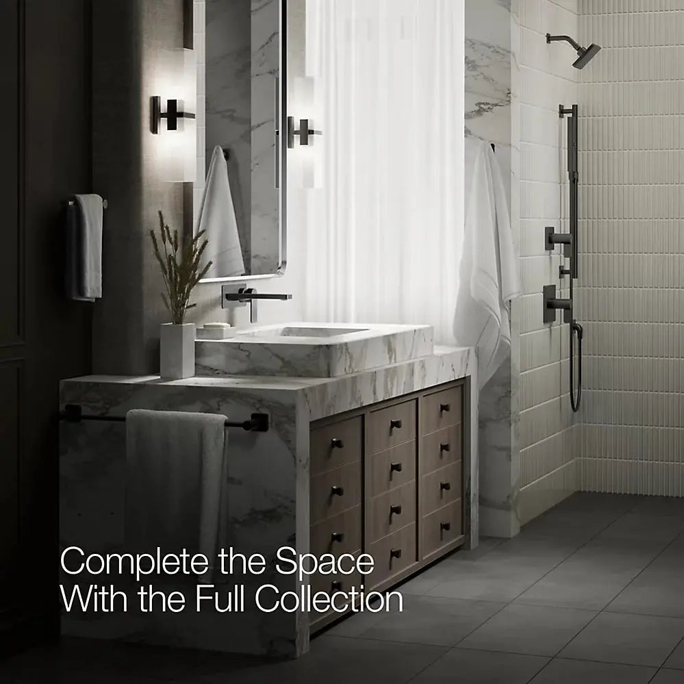Kohler Parallel Wall-mount single-handle bathroom sink faucet, 1.2 gpm K-22567-4-BL - Plumbing Market