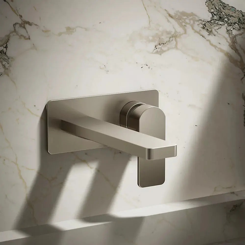 Kohler Parallel Wall-mount single-handle bathroom sink faucet, 1.2 gpm K-22567-4-BN - Plumbing Market