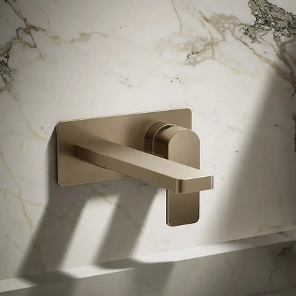 Kohler Parallel Wall-mount single-handle bathroom sink faucet, 1.2 gpm K-22567-4-BV - Plumbing Market