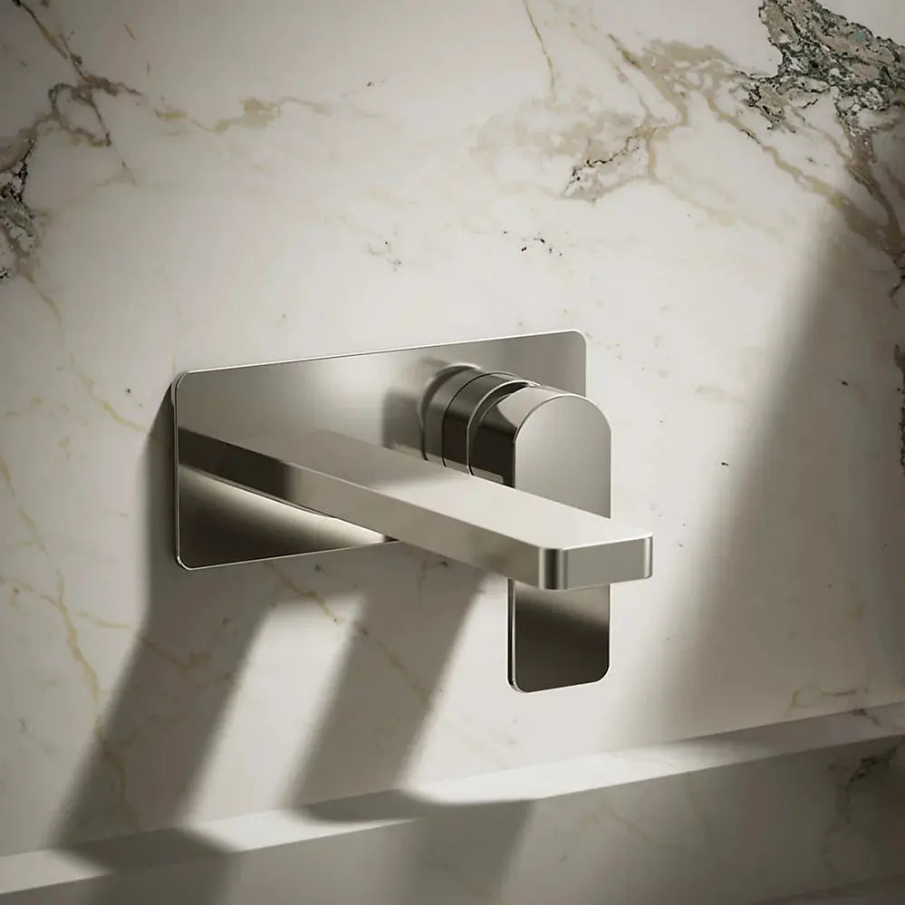 Kohler Parallel Wall-mount single-handle bathroom sink faucet, 1.2 gpm K-22567-4-SN - Plumbing Market