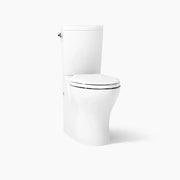 Kohler Persuade Curv Two-piece elongated toilet with skirted trapway, dual-flush less seat - Plumbing Market