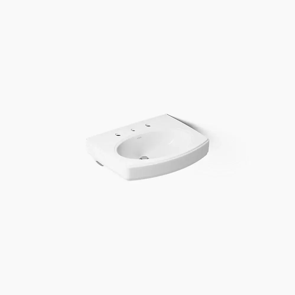 Kohler Pinoir 22" oval wall-mount bathroom sink white - Plumbing Market