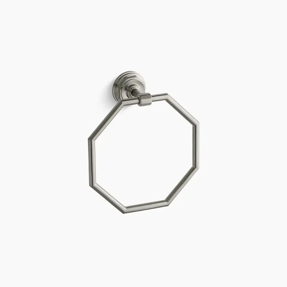 Kohler Pinstripe Towel ring K-13112-BN - Plumbing Market